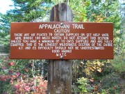 Caution Sign at the 100 Mile Wilderness