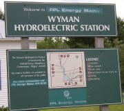 Sign with Wyman Station and Wyman Lake Info (2004)