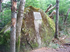 Rock with the AT Commemorative Plaque (2007)