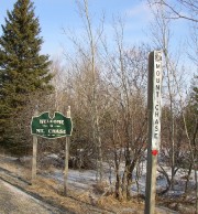 Signs Announcing Mount Chase on Rt. 159 (2006)