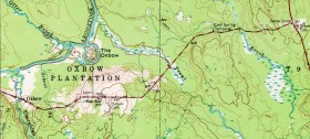 1968 Topographic Map of Oxbow and a Portion of T9 R5