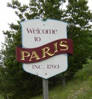 Sign: Welcome to Paris