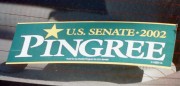 Democrat Chellie Pingree for U.S. Senate 2002 Bumpersticker