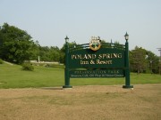 Sign: Poland Spring Inn & Resort, Preservation Park (2004)