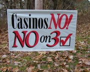No on Resort Casino Sign, November, 2003