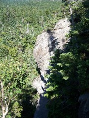 Steep, rocky descent on the Maine Section of the AT just past the New Hampshire border. (2007)