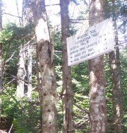 Junction of the Carlo Col Trail and the AT (2007)