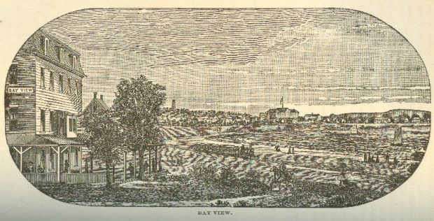 View of Saco Bay, from A Gazetteer of the State of Maine, 1886