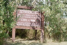 Sign: Scarborough Wildlife Management Area (2002)