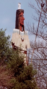 Abenaki Indian Sculpture in Skowhegan (2002)