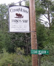 Cedar Meadow Harness Shop Sign (2003)