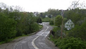 Route 105 approaching Sandhill Corner (2003)