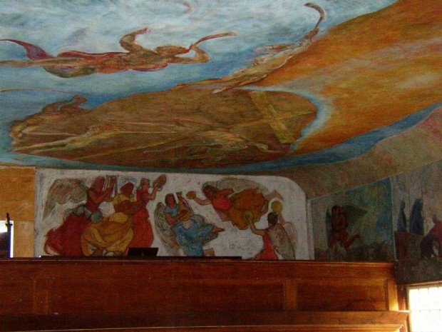 Murals on the Ceiling and on the Balcony Wall