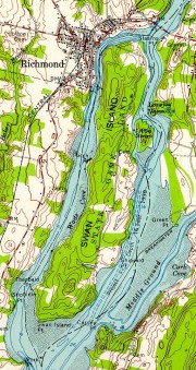 Topographic Detail for Swan Island (1957)