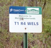 Fraser Paper Sign in T1 R4 WELS in Aroostook County