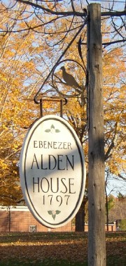 Sign: Ebenezer Alden House (2004)